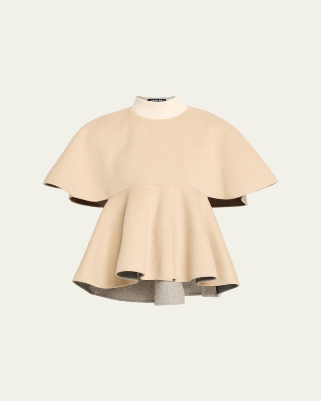 Kian Cashmere Cape Blouse